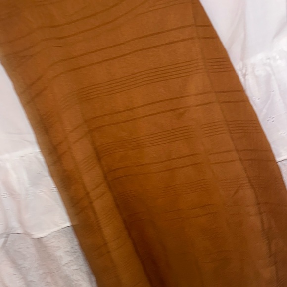 Burnt Orange/ Brown Dress w/ Tie Up Straps - Picture 4 of 9